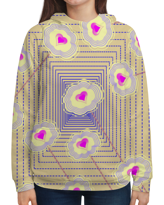 Printio Толстовка с полной запечаткой Цветочный паттерн printio футболка с полной запечаткой мужская абстрактные полосы