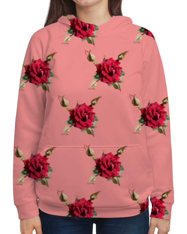 Printio Толстовка с полной запечаткой Rose low poly vector printio футболка с полной запечаткой женская rose low poly vector