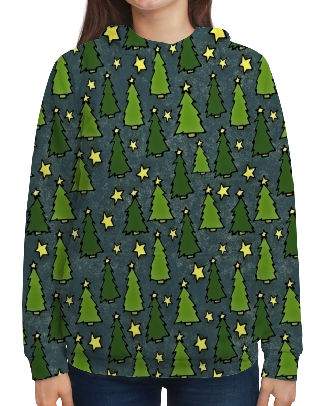 Printio Толстовка с полной запечаткой Новогодняя елка printio толстовка с полной запечаткой снежная елка