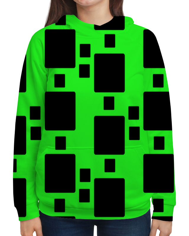Printio Толстовка с полной запечаткой Черные квадраты