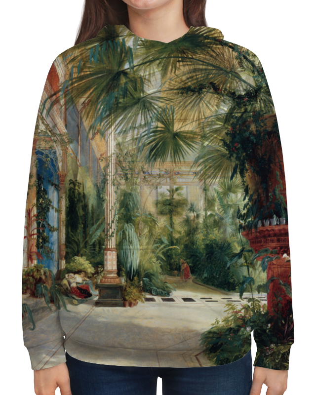 Printio Толстовка с полной запечаткой Интерьер пальмового дома (карл блехен) printio толстовка с полной запечаткой любви в новом году