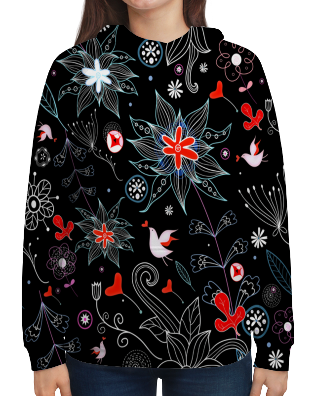 Printio Толстовка с полной запечаткой Цветы printio толстовка с полной запечаткой цветы