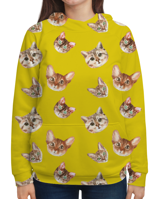 Printio Толстовка с полной запечаткой котята