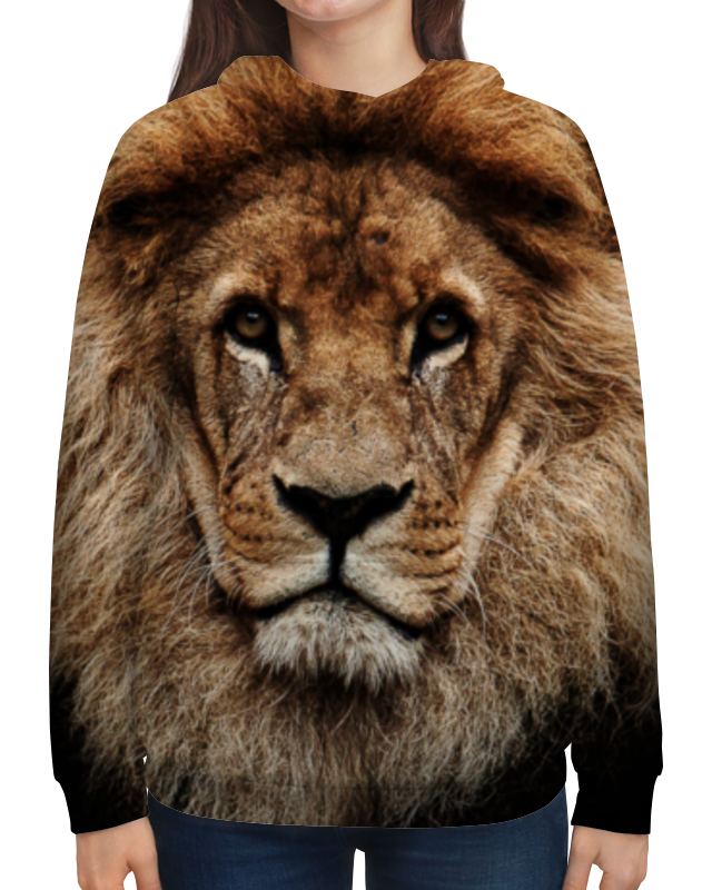 Printio Толстовка с полной запечаткой Лев - царь зверей