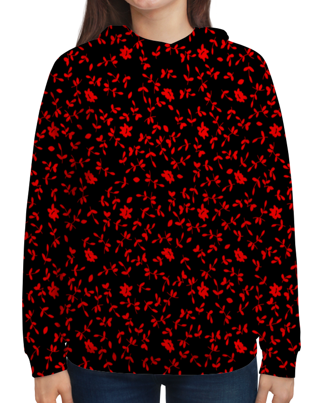 Printio Толстовка с полной запечаткой Листочки