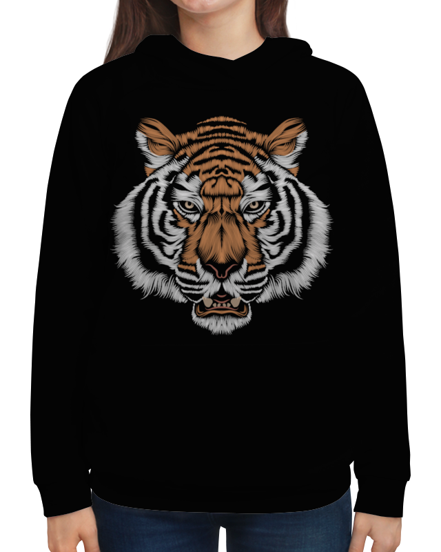 Printio Толстовка с полной запечаткой Взгляд тигра printio футболка с полной запечаткой мужская взгляд тигра