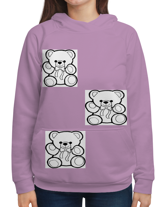 Printio Толстовка с полной запечаткой Мишки.