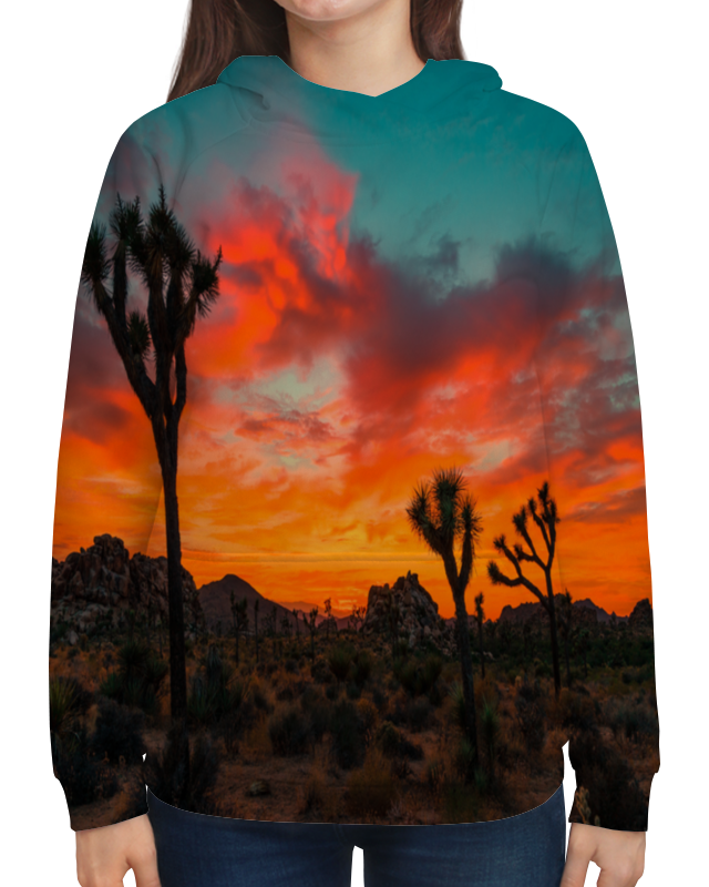 Printio Толстовка с полной запечаткой Закат в пустыне printio футболка с полной запечаткой мужская закат в пустыне