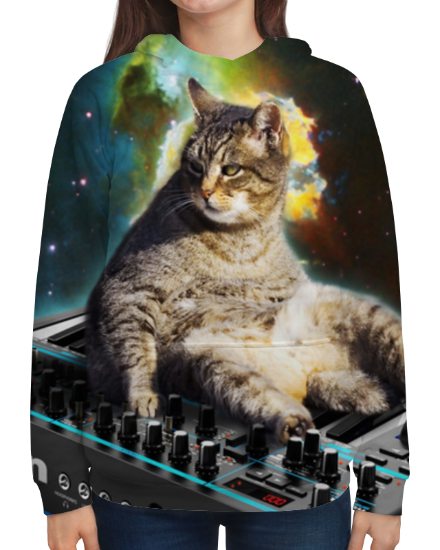 Printio Толстовка с полной запечаткой Кот в космосе printio толстовка с полной запечаткой кот в космосе