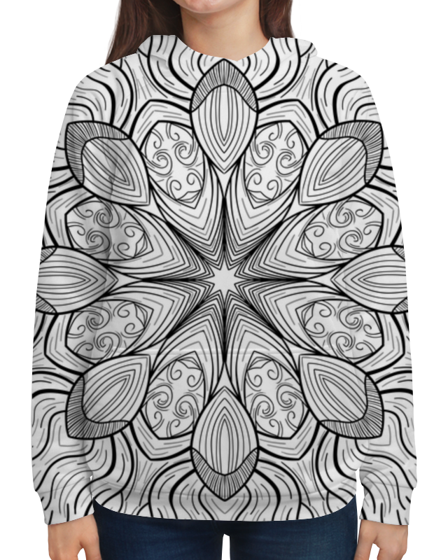 Printio Толстовка с полной запечаткой Мандала printio свитшот мужской с полной запечаткой мандала бирюзовый круговой орнамент