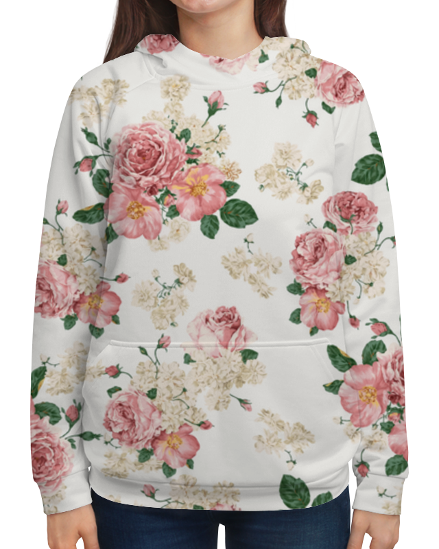 Printio Толстовка с полной запечаткой Цветы printio футболка с полной запечаткой женская букеты роз