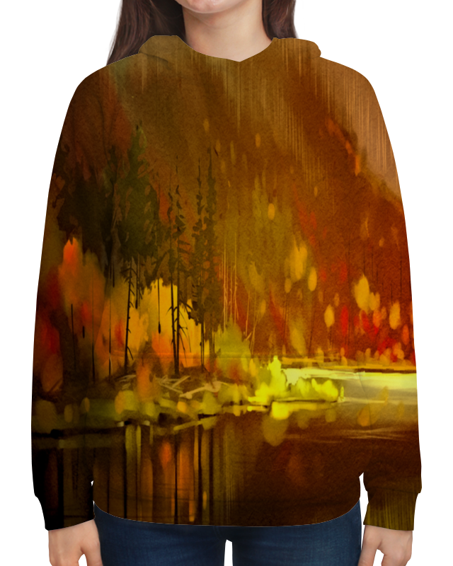 Printio Толстовка с полной запечаткой Осенний лес printio футболка с полной запечаткой женская осенний лес