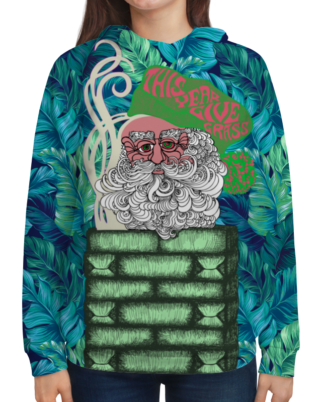 Printio Толстовка с полной запечаткой Дед мороз — гомеопат printio футболка с полной запечаткой женская сан франциско