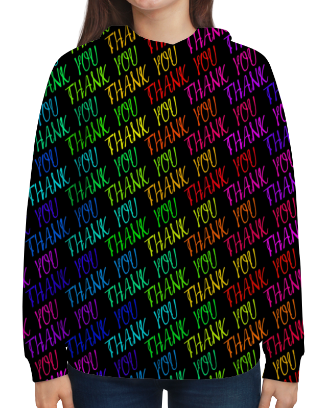 Printio Толстовка с полной запечаткой Thank you printio футболка с полной запечаткой женская thank you
