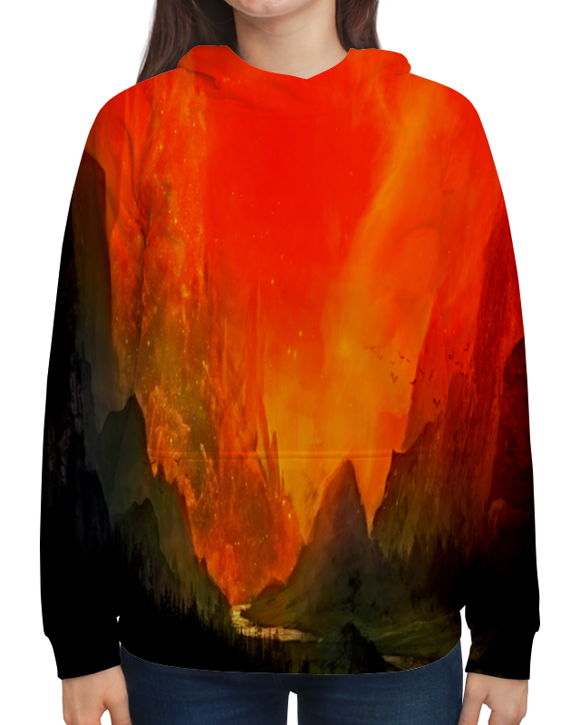 Printio Толстовка с полной запечаткой Пламенный закат printio свитшот мужской с полной запечаткой пламенный закат