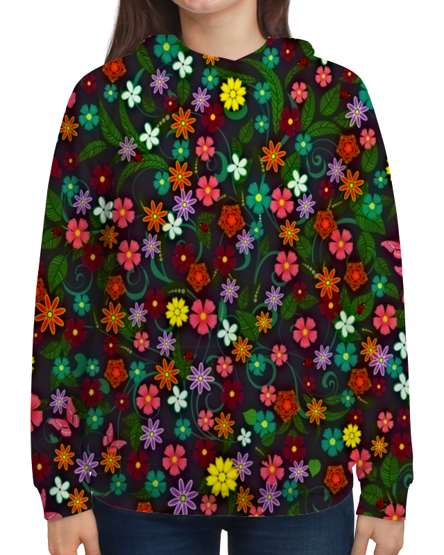 Printio Толстовка с полной запечаткой Весенние цветы printio футболка с полной запечаткой мужская весенние цветы