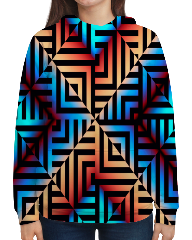 Printio Толстовка с полной запечаткой Графическая мозаика printio футболка с полной запечаткой мужская графическая мозаика