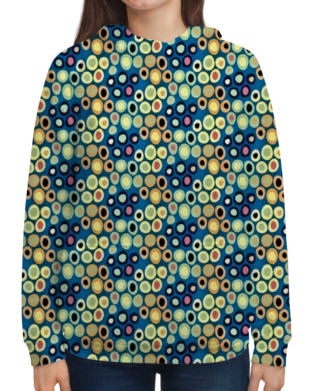 Printio Толстовка с полной запечаткой Цветные круги printio сумка с полной запечаткой цветные круги