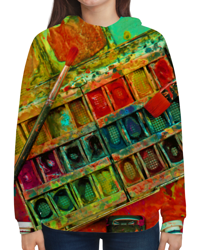 Printio Толстовка с полной запечаткой акварельные краски printio футболка с полной запечаткой мужская акварельные краски