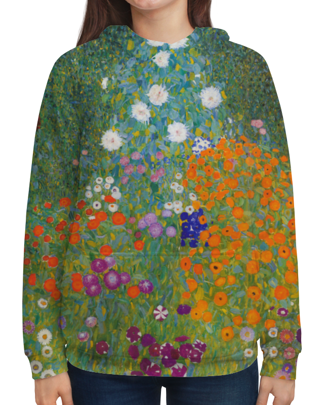 Printio Толстовка с полной запечаткой Цветочный сад (густав климт)