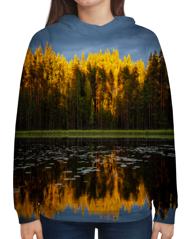 Printio Толстовка с полной запечаткой Осенний пейзаж printio футболка с полной запечаткой мужская осенний пейзаж