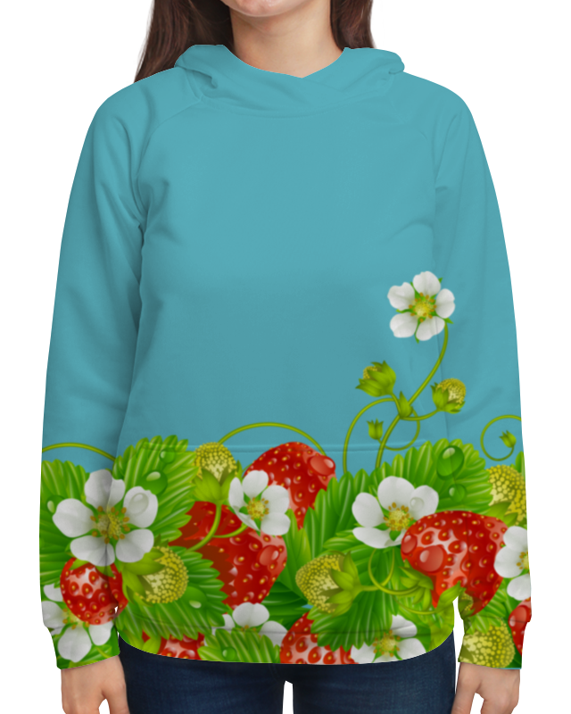 Printio Толстовка с полной запечаткой Земляничная поляна printio футболка с полной запечаткой для девочек земляничная поляна