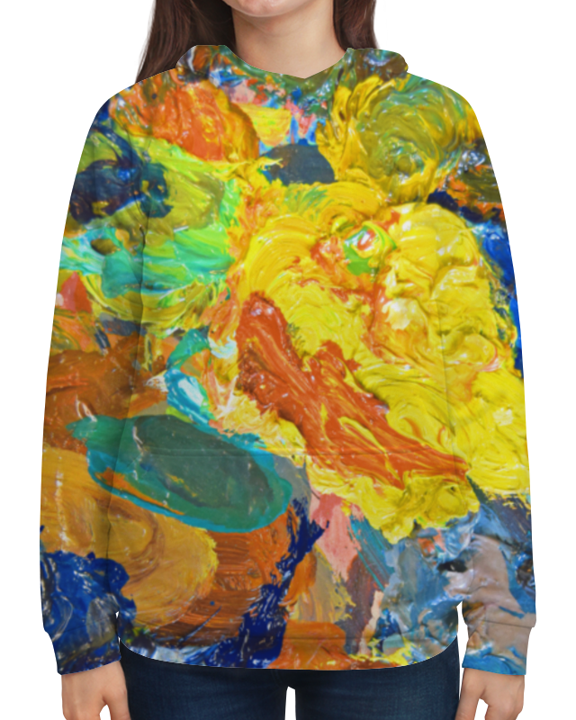Printio Толстовка с полной запечаткой краска на палитре printio свитшот мужской с полной запечаткой краска на палитре