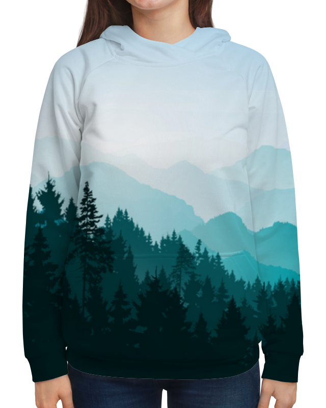 Printio Толстовка с полной запечаткой Лес и горы printio футболка с полной запечаткой женская горы и лес