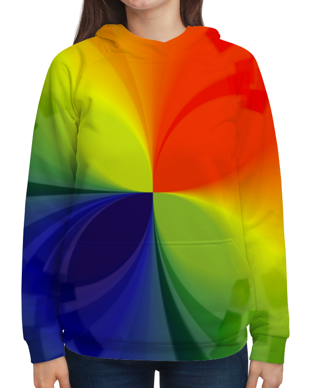 Printio Толстовка с полной запечаткой Цветной калейдоскоп printio футболка с полной запечаткой женская цветной калейдоскоп