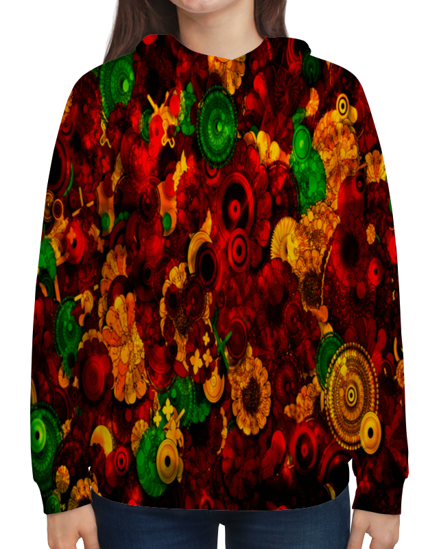 Printio Толстовка с полной запечаткой Цветочная поляна printio футболка с полной запечаткой для мальчиков цветочная поляна