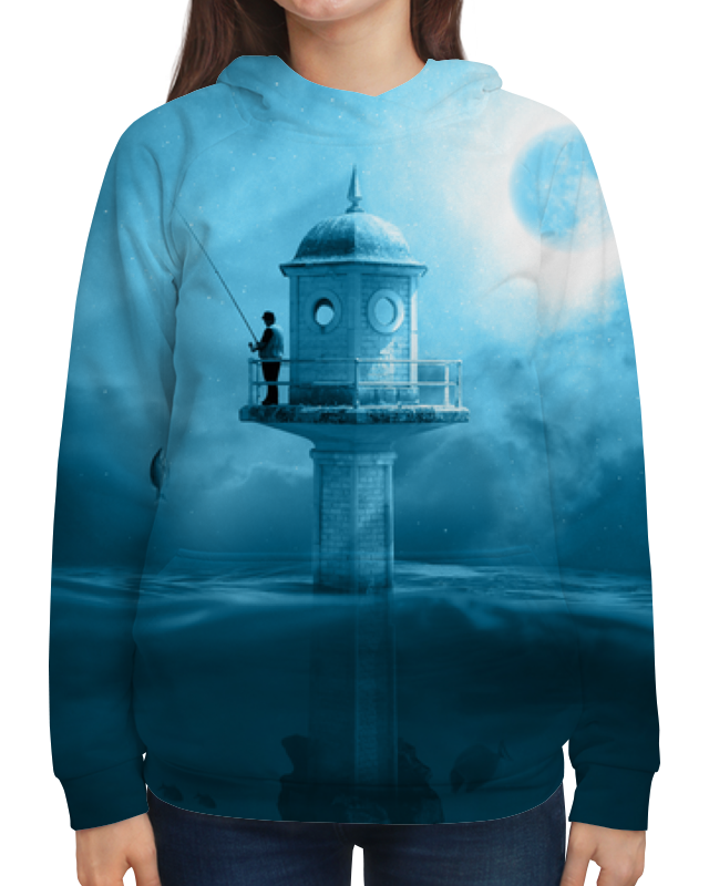 Printio Толстовка с полной запечаткой Ночная рыбалка printio футболка с полной запечаткой женская ночная рыбалка