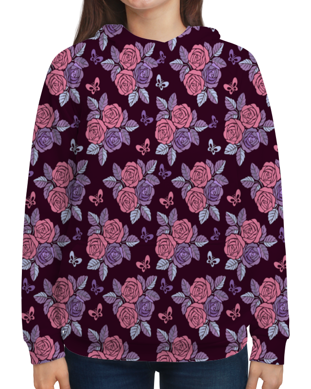 Printio Толстовка с полной запечаткой Букеты роз printio футболка с полной запечаткой для девочек букеты роз