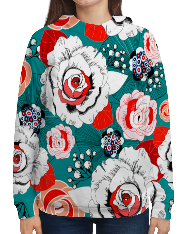 Printio Толстовка с полной запечаткой Fashion flower printio футболка с полной запечаткой женская fashion flower