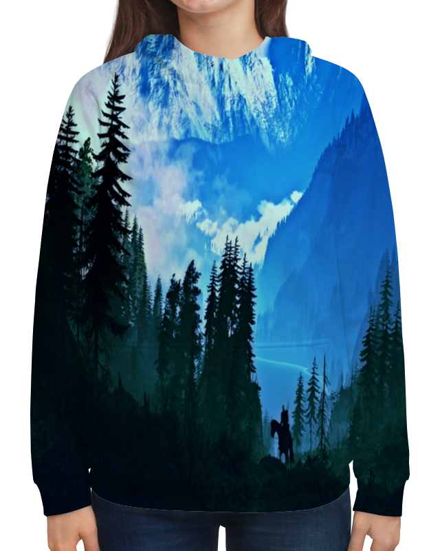 Printio Толстовка с полной запечаткой Елки в горах printio футболка с полной запечаткой мужская елки в горах