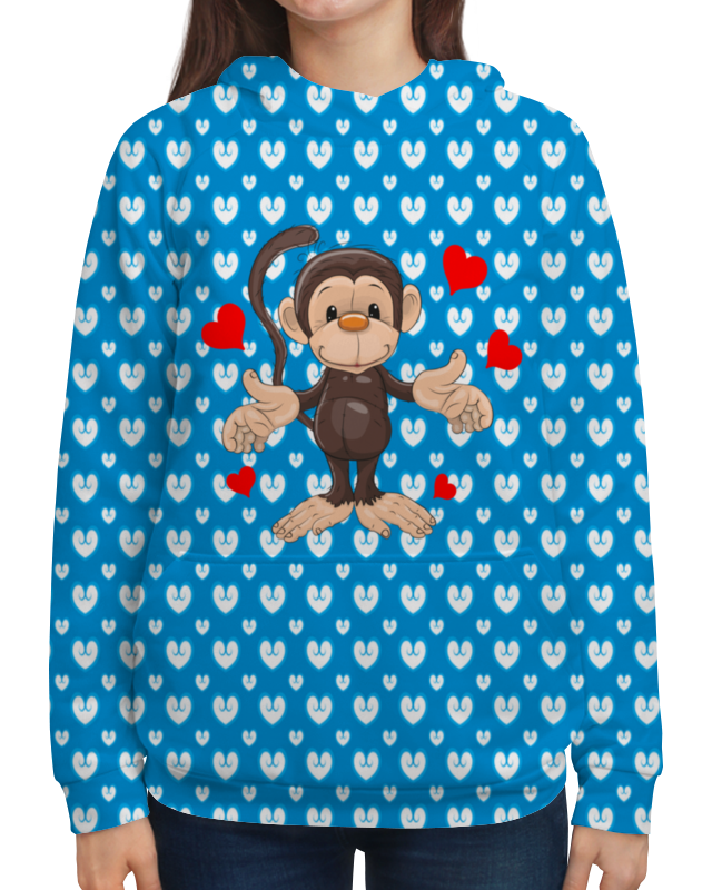 Printio Толстовка с полной запечаткой Обезьянка printio футболка с полной запечаткой мужская обезьянка