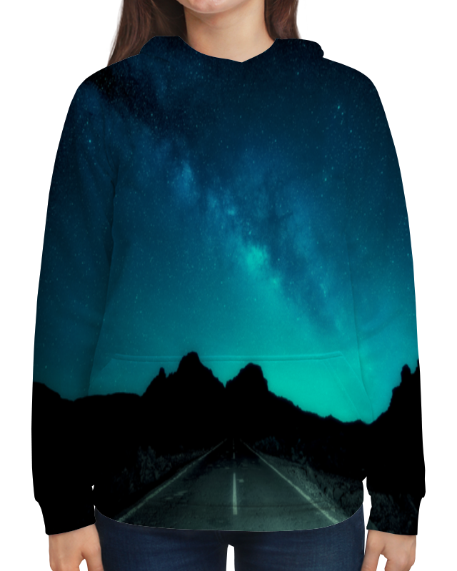 Printio Толстовка с полной запечаткой Ночная дорога printio футболка с полной запечаткой мужская ночная дорога