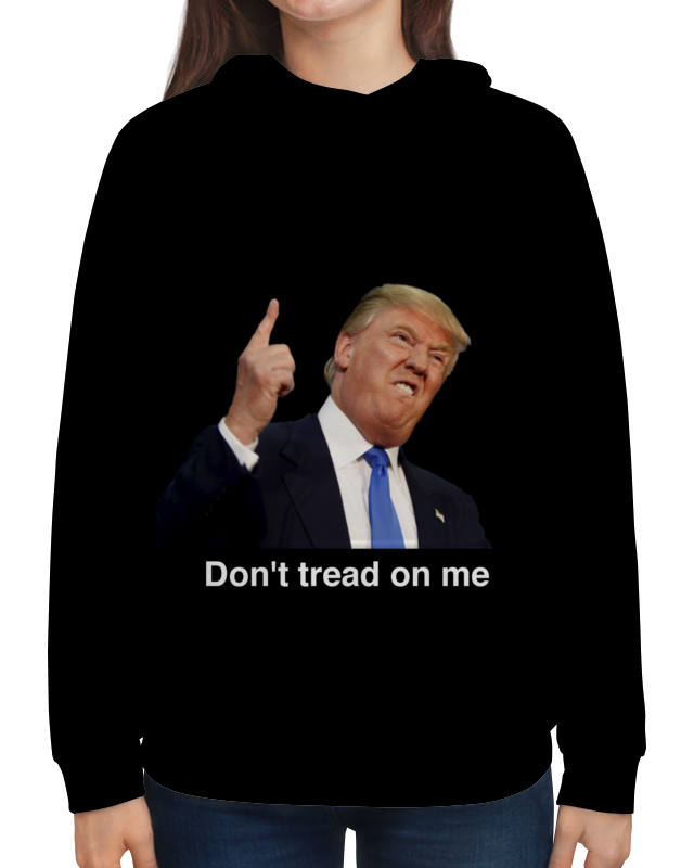 Printio Толстовка с полной запечаткой Don't tread on me трамп printio футболка с полной запечаткой мужская trump dont tread on me дональд трамп
