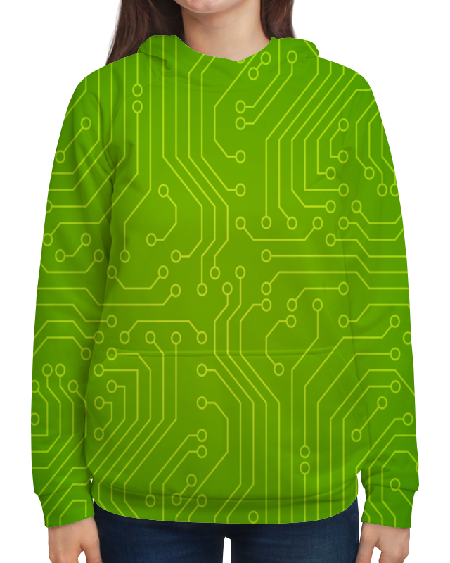 Printio Толстовка с полной запечаткой Зелёная плата printio футболка с полной запечаткой женская зелёная плата