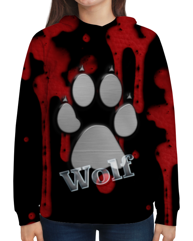 Printio Толстовка с полной запечаткой Лапа волка printio футболка с полной запечаткой женская лапа волка