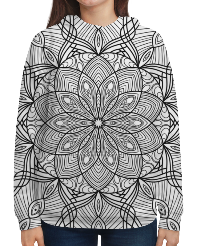 Printio Толстовка с полной запечаткой Мандала таурте с расклады таро сакральная геометрия