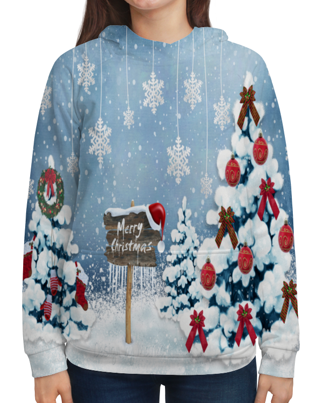 Printio Толстовка с полной запечаткой Christmas printio толстовка с полной запечаткой сats vs christmas trees