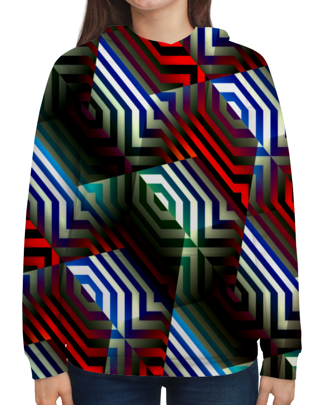 Printio Толстовка с полной запечаткой Цветной орнамент printio толстовка с полной запечаткой куб цветной
