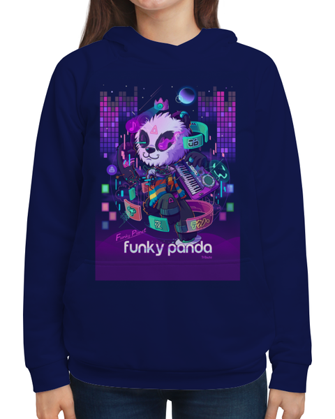 Заказать толстовку в Москве. Толстовка с полной запечаткой Funky Panda от Leichenwagen - готовые дизайны и нанесение принтов.
