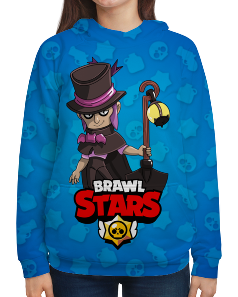 Заказать толстовку в Москве. Толстовка с полной запечаткой BRAWL STARS MORTIS от geekbox - готовые дизайны и нанесение принтов.