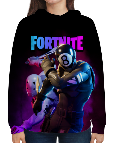 Заказать толстовку в Москве. Толстовка с полной запечаткой FORTNITE от geekbox - готовые дизайны и нанесение принтов.