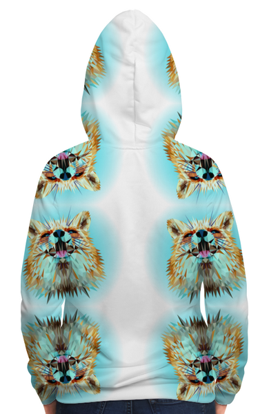 Заказать толстовку в Москве. Толстовка с полной запечаткой Low Poly Fox от natulia_hatulia@yahoo.com - готовые дизайны и нанесение принтов.
