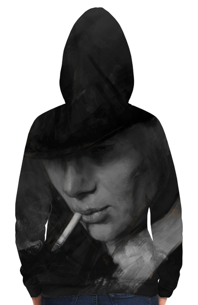 Заказать толстовку в Москве. Толстовка с полной запечаткой Tommy Shelby - Острые козырьки от Дана Столыпина - готовые дизайны и нанесение принтов.
