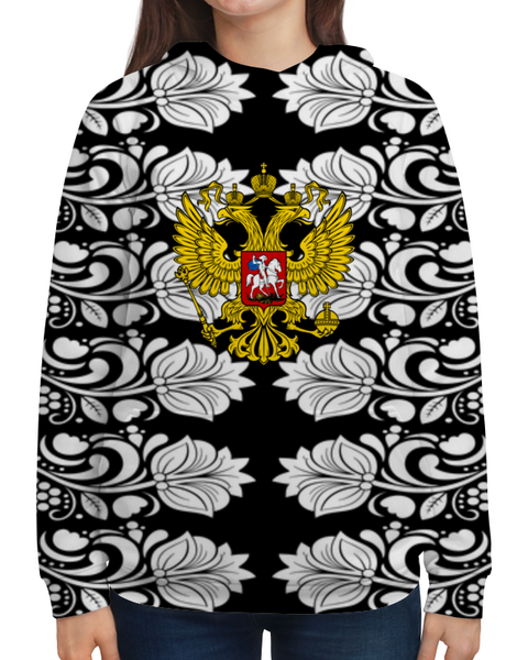 Заказать толстовку в Москве. Толстовка с полной запечаткой Russia от THE_NISE  - готовые дизайны и нанесение принтов.