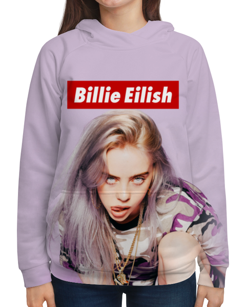 Заказать толстовку в Москве. Толстовка с полной запечаткой Billie Eilish от geekbox - готовые дизайны и нанесение принтов.