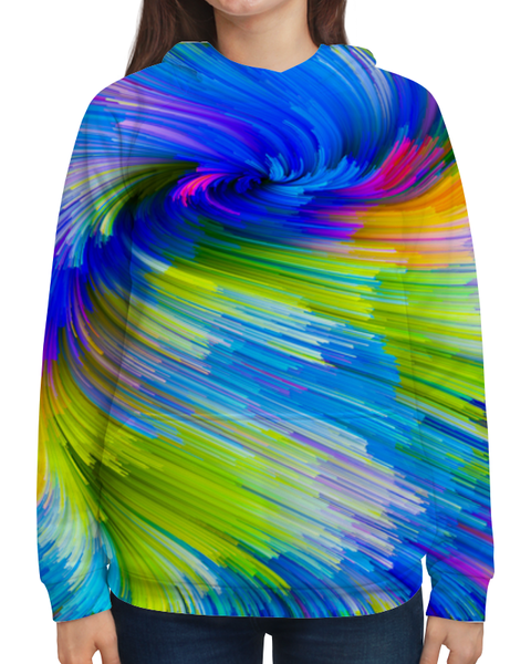 Заказать толстовку в Москве. Толстовка с полной запечаткой Abstract Rainbow  от Дана Столыпина - готовые дизайны и нанесение принтов.